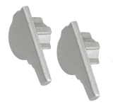 FLORENTOSTEP Stair nosing profile - Endcap rightmetal die cast - Aluminum in florentine styel - BUILDMYPLACE