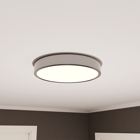 Flush Mount Ceiling Light Fixtures,18W Flat led Light for Ceiling, 3000K 1800LM Ultra Thin Round Twinkle Glossy Lamp for Bedroom Kitchen, Bathroom, Garage, Living Room, Dining Room - LEDMyPlace