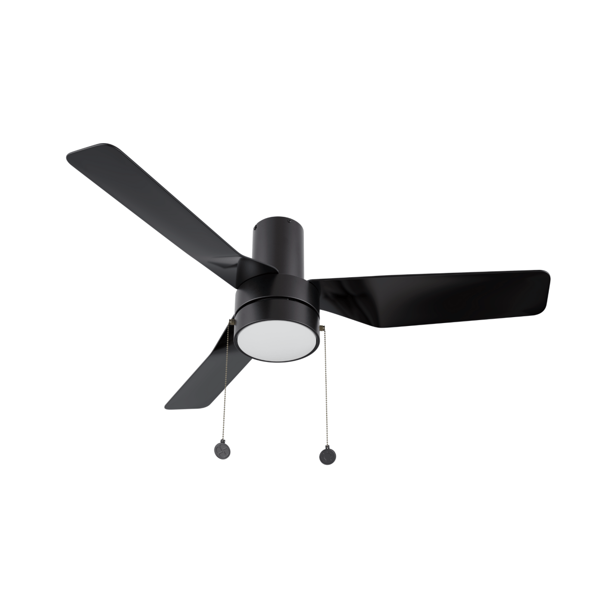 FORMOSA 44 inch 3 - Blade Flush Mount Ceiling Fan with Pull Chain - LEDMyPlace