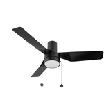 FORMOSA 44 inch 3 - Blade Flush Mount Ceiling Fan with Pull Chain - LEDMyPlace