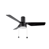 FORMOSA 44 inch 3 - Blade Flush Mount Ceiling Fan with Pull Chain - LEDMyPlace