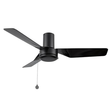 FORMOSA 44 inch 3 - Blade Flush Mount Ceiling Fan with Pull Chain - LEDMyPlace