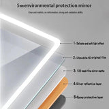 Francisco 55" LED Lit Mirror for Vanity with Variant Lighting Options
