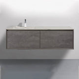 Freda Floating / Wall Mounted Bathroom Vanity With Acrylic Sink - BUILDMYPLACE