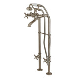 Freestanding Tub Faucet With Supply Line And Stop Valve, 28" Length - BUILDMYPLACE