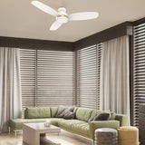 FREMONT 48 inch 3 - Blade Flush Mount Smart Ceiling Fan with LED Light & Remote - LEDMyPlace