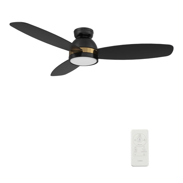FREMONT 48 inch 3 - Blade Flush Mount Smart Ceiling Fan with LED Light & Remote - LEDMyPlace