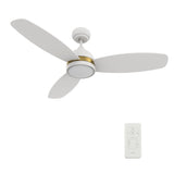 FREMONT 48 inch 3 - Blade Smart Ceiling Fan with LED Light & Remote - LEDMyPlace