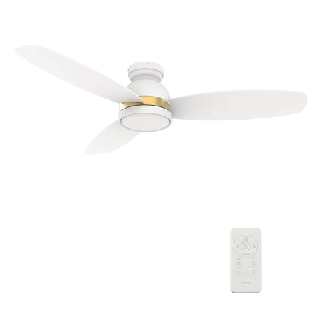 FREMONT 52 inch 3 - Blade Flush Mount Smart Ceiling Fan with LED Light & Remote - LEDMyPlace
