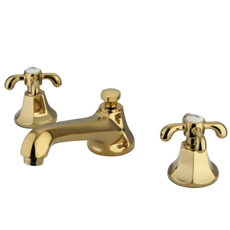 French Country 8" Widespread Lavatory Faucet with Brass Pop - Up Drain - BUILDMYPLACE