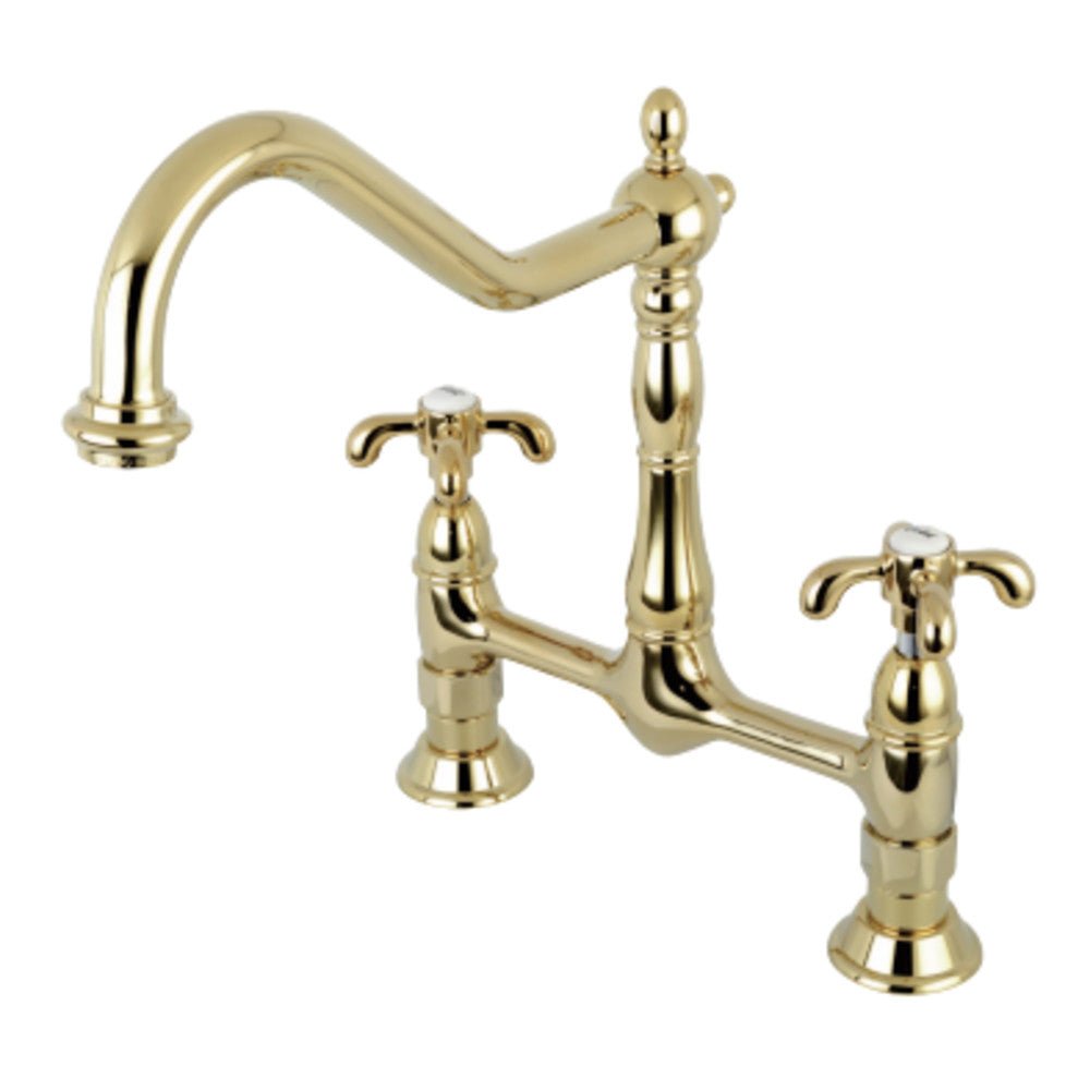 French Country Bridge Kitchen Faucet - BUILDMYPLACE