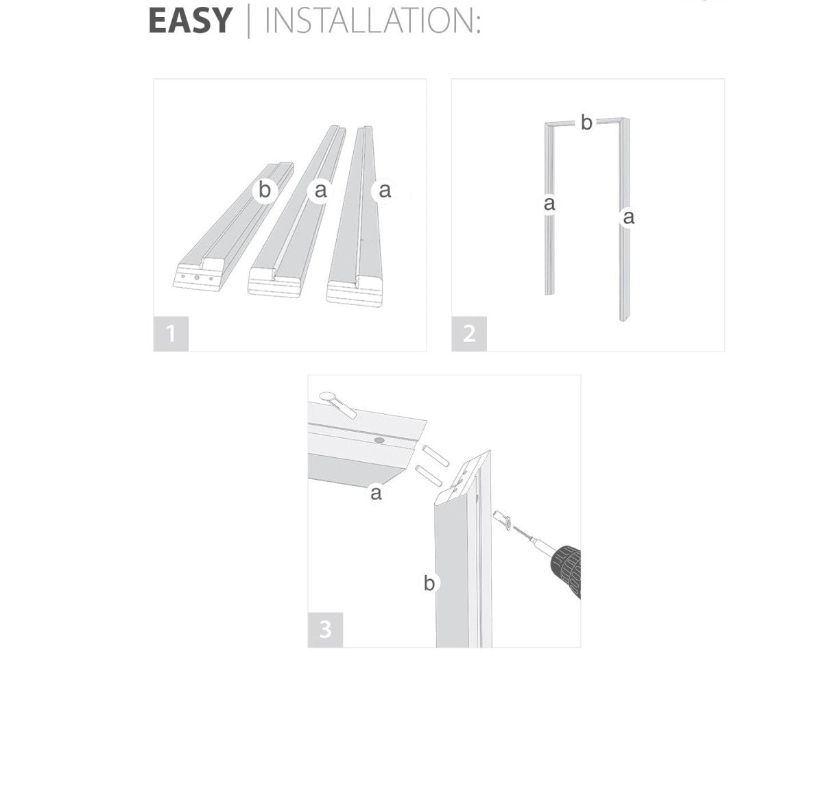 French Double Interior Doors with Hardware | Planum 0020 Ginger Ash | Panel Frame Trims | Bathroom Bedroom Interior Sturdy Door - BUILDMYPLACE