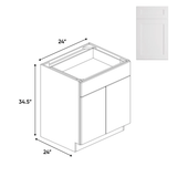 Full Height - 2 Door - Base Cabinets - 24 in W x 34.5 in H x 24 in D - BUILDMYPLACE