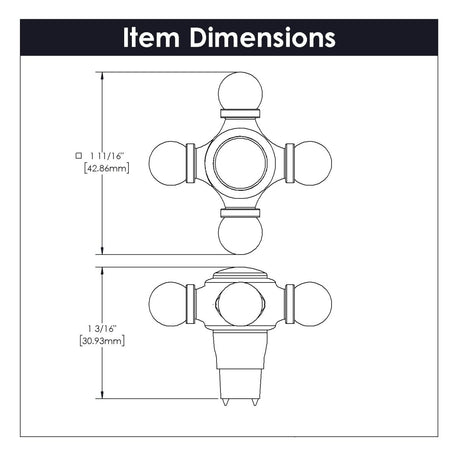 Fuller Collection - Belwith Keeler - Knob, 1 - 5/8" X 1 - 5/8" | B075061 - BUILDMYPLACE