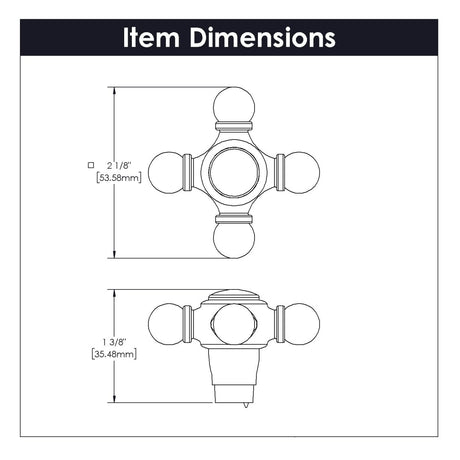 Fuller Collection - Belwith Keeler - Knob, 2 - 1/8" X 2 - 1/8" | B076809 - BUILDMYPLACE