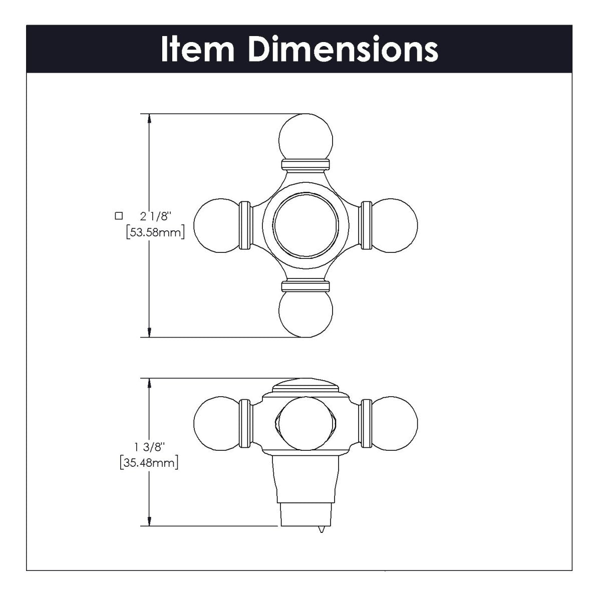 Fuller Collection - Belwith Keeler - Knob, 2 - 1/8" X 2 - 1/8" | B076809 - BUILDMYPLACE