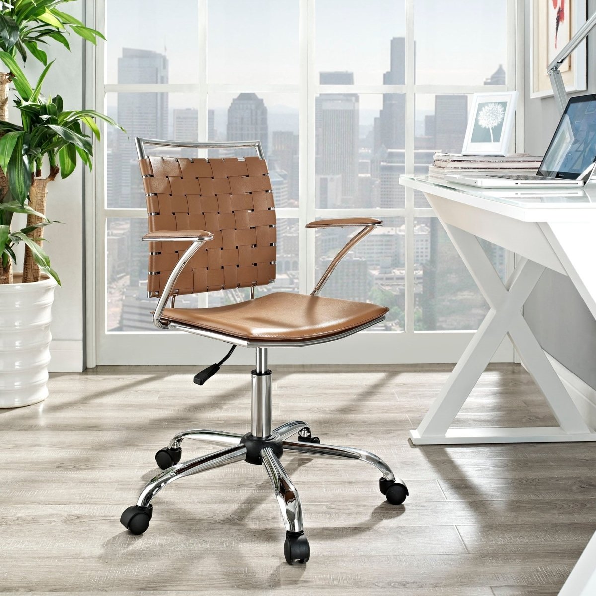 Fuse Office Chair with Ergonomic Adjustments and Flexible Mesh Back - BUILDMYPLACE