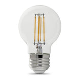 G25 Globe LED Lights Bulbs, E26, Filament, Dimmable, Decorative Bulb, G161/2, 2 Pack - BUILDMYPLACE