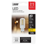 G9 LED Light Bulb, 500 Lumens, Clear, Dimmable, Decorative Chandelier Bulb - BUILDMYPLACE