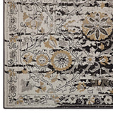 Ganesa Distressed Diamond Floral Lattice Area Rug - BUILDMYPLACE