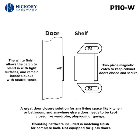 Gate Catch 1 - 5/8 Inch Center to Center - Hickory Hardware - BUILDMYPLACE