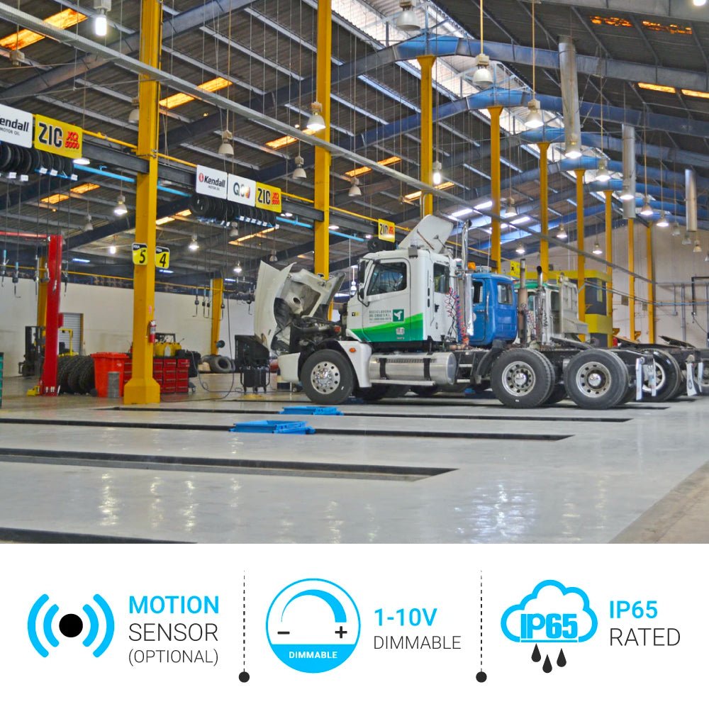 Gen13 150W UFO LED High Bay Light: 5700K, 22500LM, Dimmable, UL DLC Listed - Ideal for Warehouse, Commercial Shop, Workshop, Garage, Factory Lighting Fixture - BUILDMYPLACE