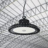 Gen23 UFO LED High Bay Light 150/120/100 Watt Adjustable, 5700K, 150LM/W - 155LM/W, AC277 - 480V High Voltage, IP65, UL, DLC Listed, 1 - 10V Dim, For Warehouse Barn Airport Workshop Garage Factory - BUILDMYPLACE
