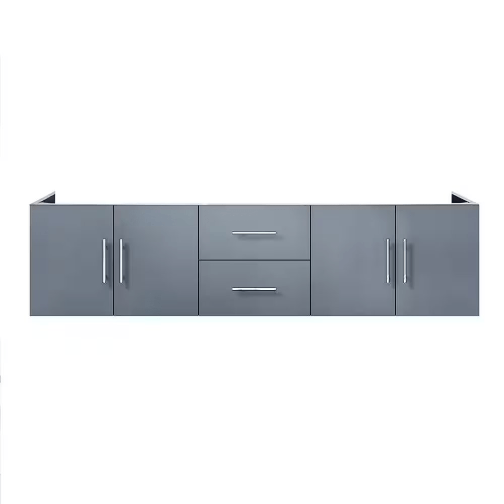 Geneva 72" Dark Grey Vanity Cabinet Only - BUILDMYPLACE