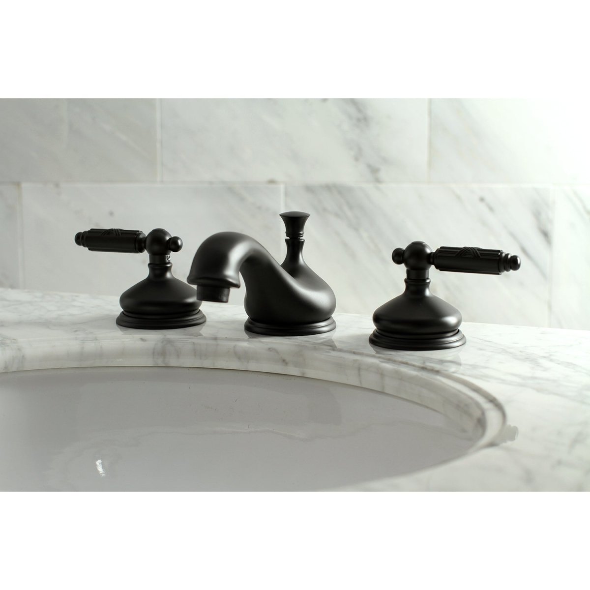 Georgian 1.2 GPM Widespread Bathroom Faucet - BUILDMYPLACE