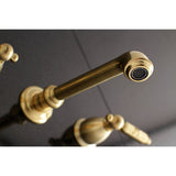 Georgian Two Handle Wall Mount Bathroom Faucet - BUILDMYPLACE