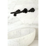 Georgian Two Handle Wall Mount Bathroom Faucet - BUILDMYPLACE