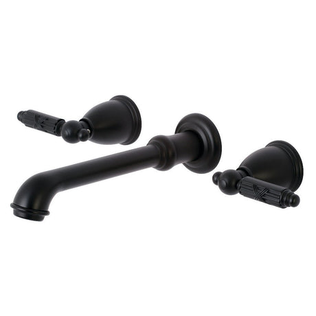 Georgian Two Handle Wall Mount Bathroom Faucet - BUILDMYPLACE