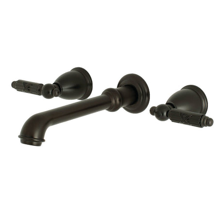 Georgian Two Handle Wall Mount Bathroom Faucet - BUILDMYPLACE