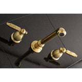 Georgian Two Handle Wall Mount Bathroom Faucet - BUILDMYPLACE