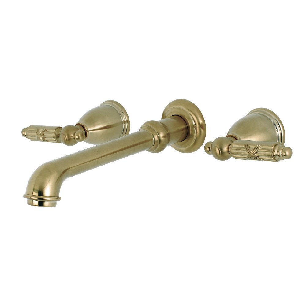 Georgian Two Handle Wall Mount Bathroom Faucet - BUILDMYPLACE