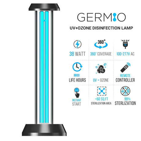 GERMI - O - 38W UV Disinfection Lamp / Sterilization Lamp / Germicidal Lamp - BUILDMYPLACE