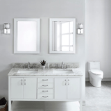 Glacier White Granite Rectangular Bathroom Vanity Sink Top - BUILDMYPLACE