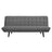 Glance Tufted Convertible Fabric Sofa Bed - BUILDMYPLACE