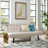 Glance Tufted Convertible Fabric Sofa Bed - BUILDMYPLACE