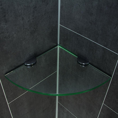 Glass Corner Shower - Oval 10 In. X 10 In. - BUILDMYPLACE