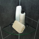 Glass Corner Shower - Oval 10 In. X 10 In. - BUILDMYPLACE