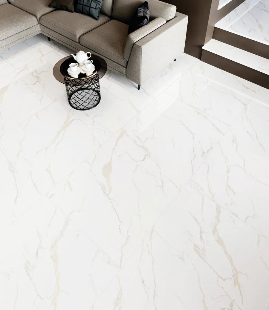 Calacatta Gold Satin Matte - Porcelain Wall & Floor Tile