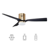 Striver 3 Blade Smart Ceiling Fan with Dimmable LED Light Kit Works with Remote Control, Wi-Fi apps and Voice control via Google Assistant/Alexa/Siri