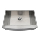 Gourmetier 30" x 20" Undermount Stainless Steel Single Farmhouse Kitchen Sink, Brushed - BUILDMYPLACE