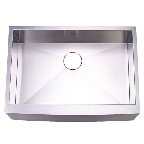 Gourmetier 30" x 21" Apron Front Farmhouse Single Bowl Kitchen Sink, Brushed - BUILDMYPLACE