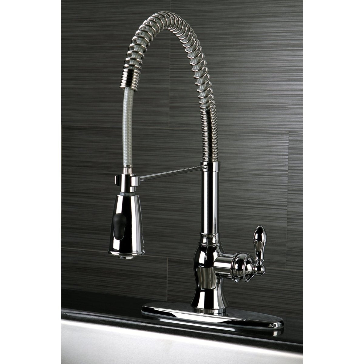 Gourmetier American Classic Single Handle Pre Rinse Kitchen Faucet - BUILDMYPLACE