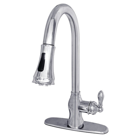 Gourmetier American Classic Single Handle Pull Down Sprayer Kitchen Faucet - BUILDMYPLACE