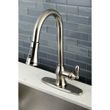 Gourmetier American Classic Single Handle Pull Down Sprayer Kitchen Faucet - BUILDMYPLACE