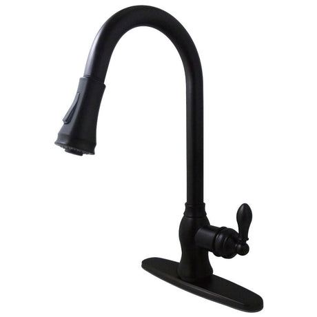 Gourmetier American Classic Single Handle Pull Down Sprayer Kitchen Faucet - BUILDMYPLACE