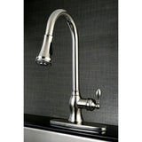 Gourmetier American Classic Single Handle Pull Down Sprayer Kitchen Faucet - BUILDMYPLACE